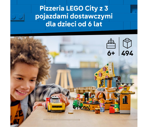 LEGO CITY 60496 Dostawa pizzy z pojazdami - 1529819 - zdjęcie 4